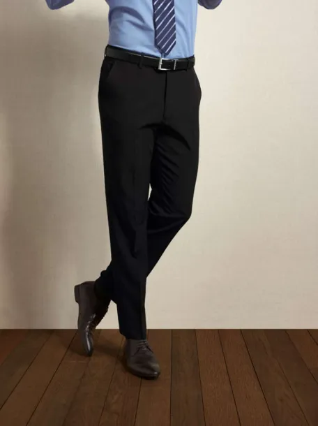  MEN’S LONG TAILORED POLYESTER TROUSERS - Premier Black