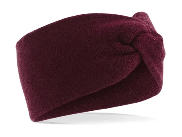  Twist Knit Headband - Beechfield Burgundy