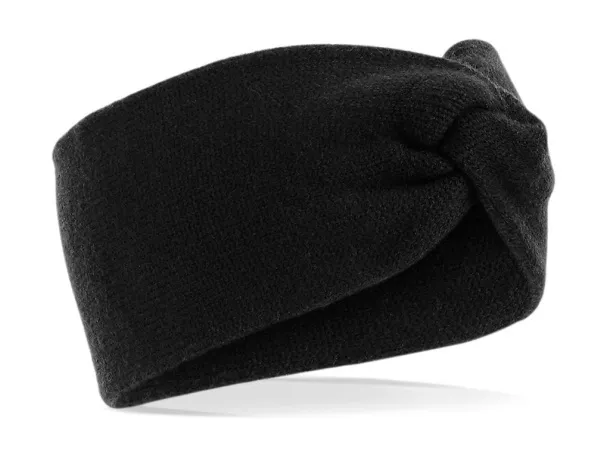  Twist Knit Headband - Beechfield Black