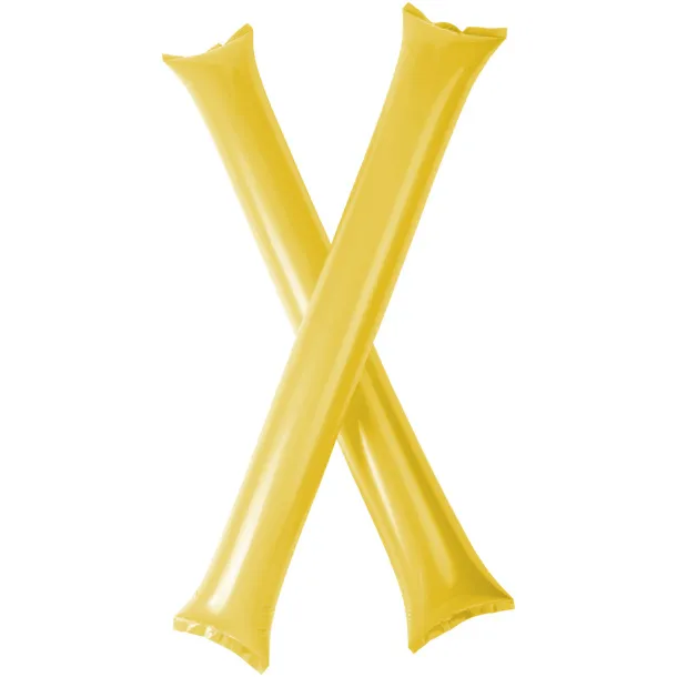 Cheer 2-piece inflatable cheering sticks Yellow