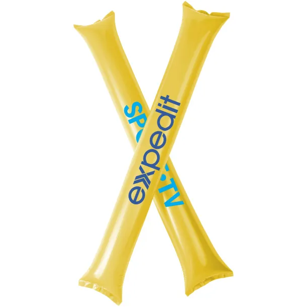 Cheer 2-piece inflatable cheering sticks Yellow