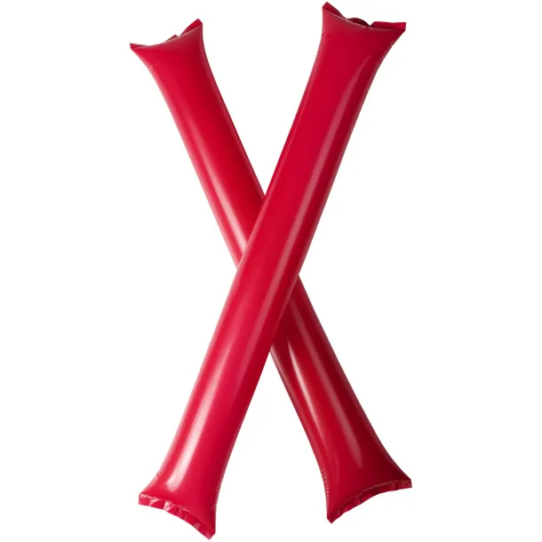 Cheer 2-piece inflatable cheering sticks Red