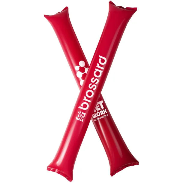 Cheer 2-piece inflatable cheering sticks Red