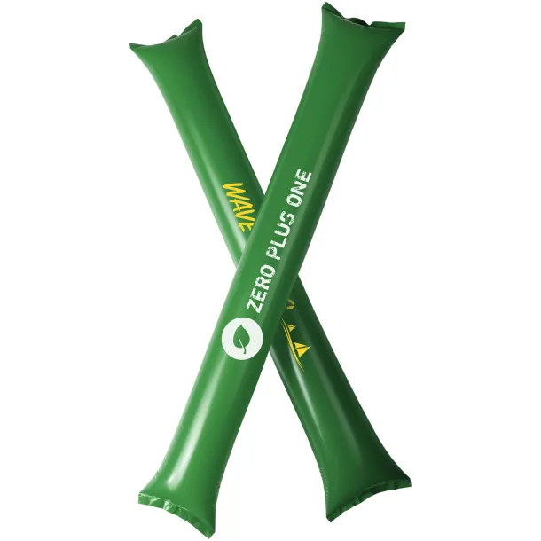 Cheer 2-piece inflatable cheering sticks Green