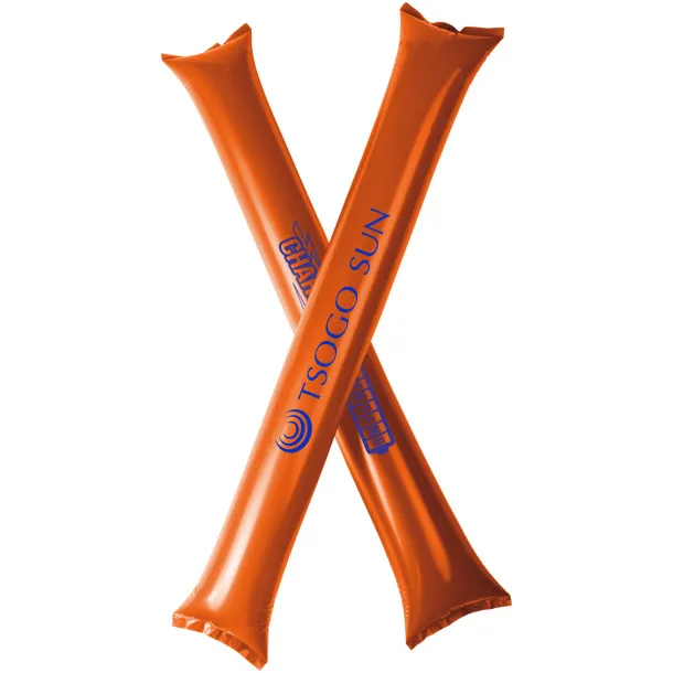 Cheer 2-piece inflatable cheering sticks Orange