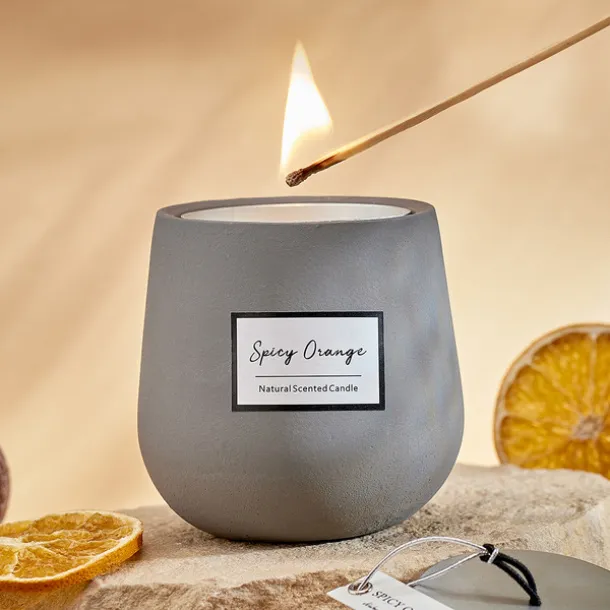 TAVIRA scent candle Grey