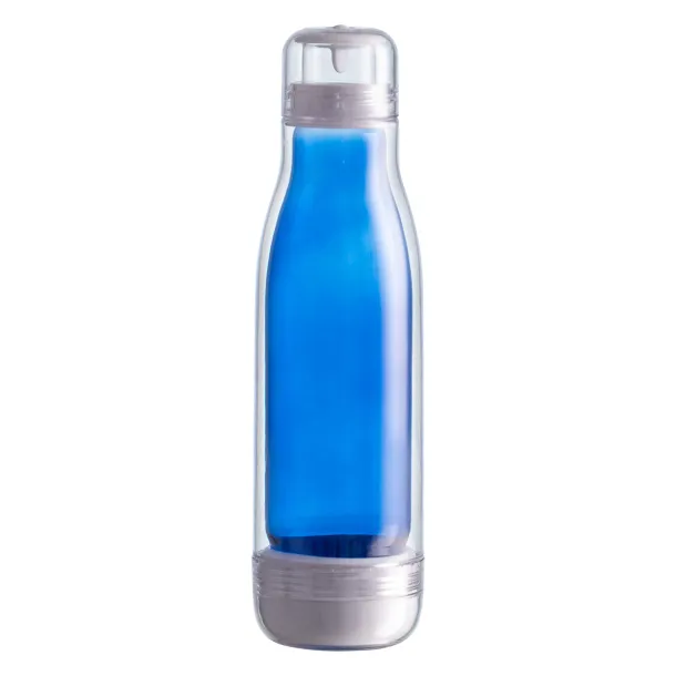 SMART 520 ml glass bottle with outer tritan wall Blue