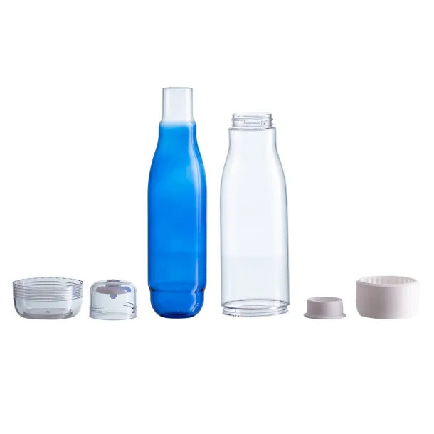 SMART 520 ml glass bottle with outer tritan wall Blue