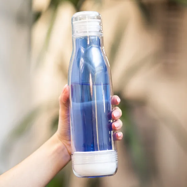 SMART 520 ml glass bottle with outer tritan wall Blue