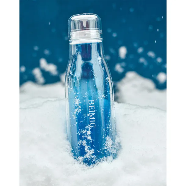 SMART 520 ml glass bottle with outer tritan wall Blue