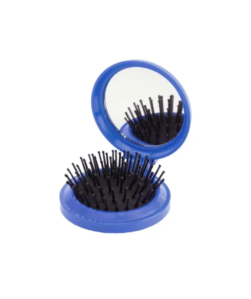 Glance mirror with hairbrush Blue