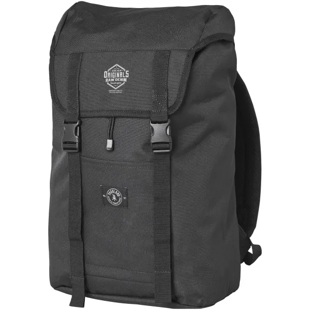 Westport 15" RPET laptop backpack - Parkland Solid black