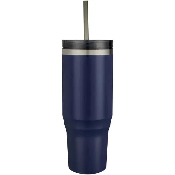 Melbourne 1200 ml RCS certified insulated tumbler with straw Navy Blue