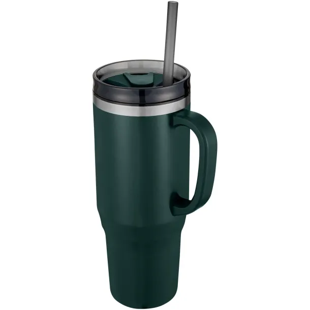 Melbourne 1200 ml RCS certified insulated tumbler with straw Green flash