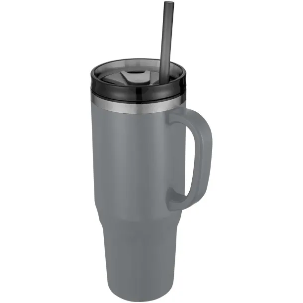 Melbourne 1200 ml RCS certified insulated tumbler with straw Grey