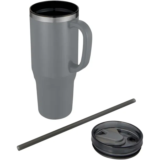 Melbourne 1200 ml RCS certified insulated tumbler with straw Grey