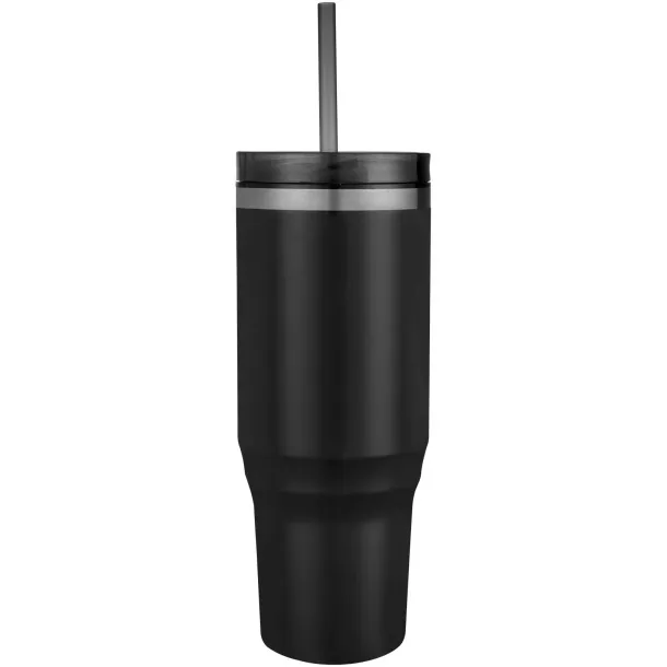 Melbourne 1200 ml RCS certified insulated tumbler with straw Crna