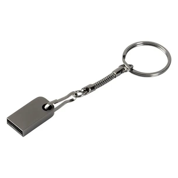 INFO USB flash memorija - PIXO Sjajni tamni metal