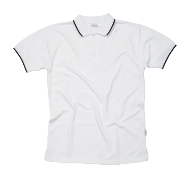 Collier polo shirt - André Philippe White Black