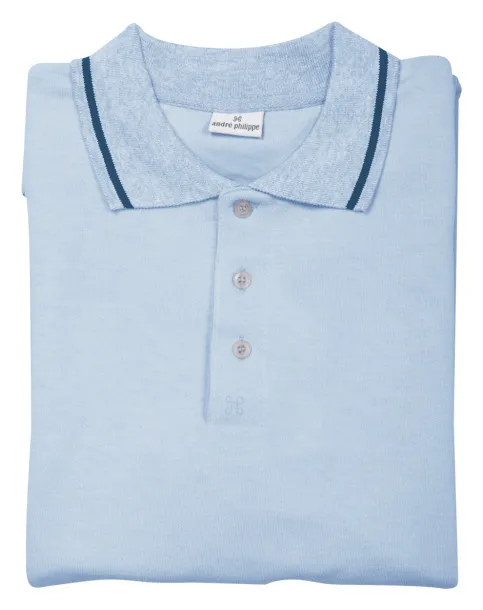 Collier polo shirt - André Philippe Light blue