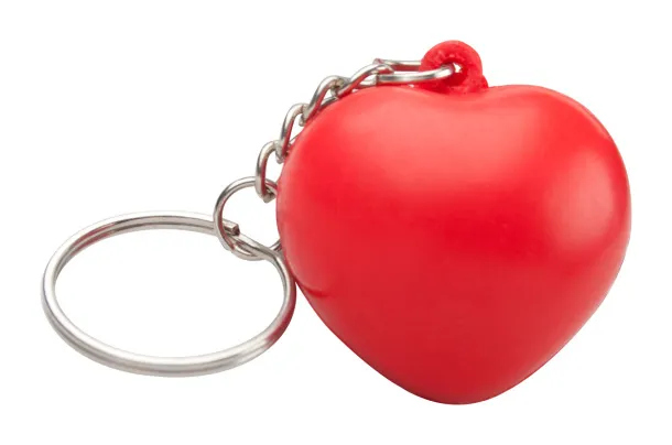 Cutix antistress ball with keyring Red