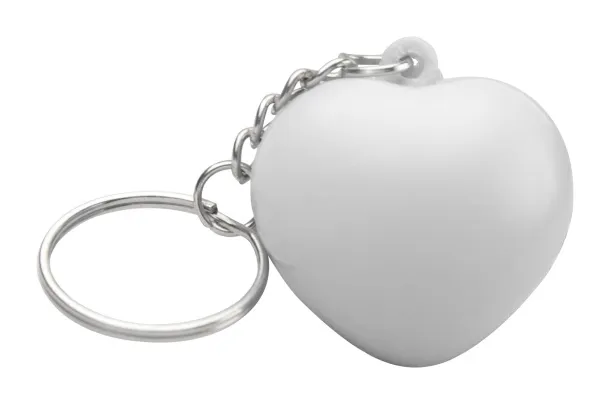 Cutix antistress ball with keyring White