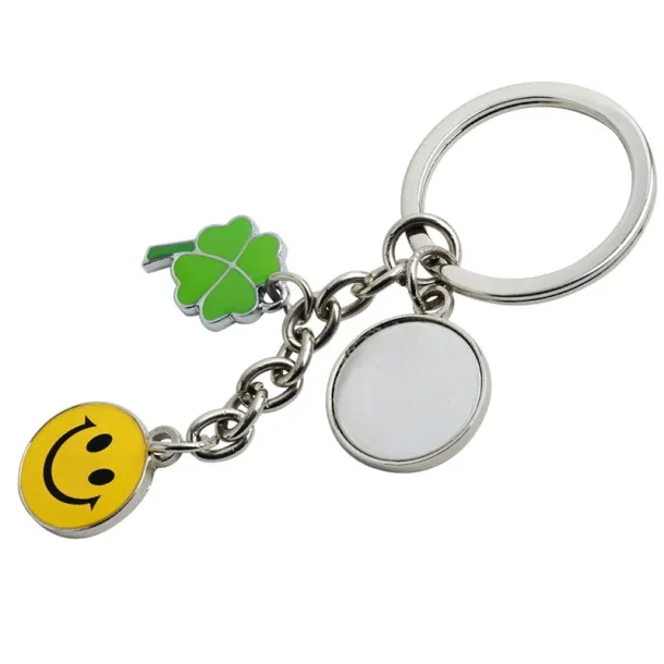 LUCK metal key ring Silver