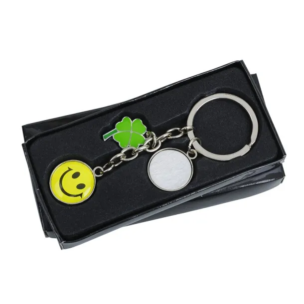 LUCK metal key ring Silver