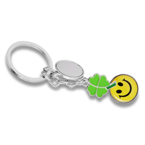 LUCK metal key ring Silver