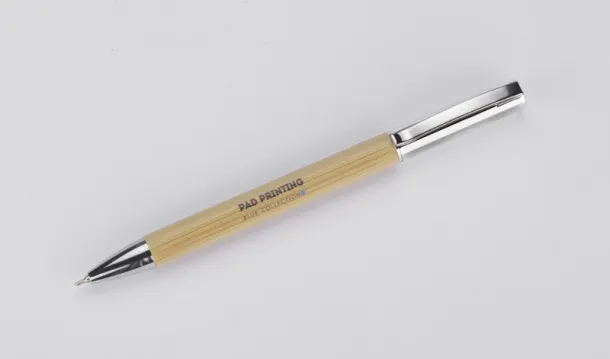 LENO Bamboo ball pen Srebrna