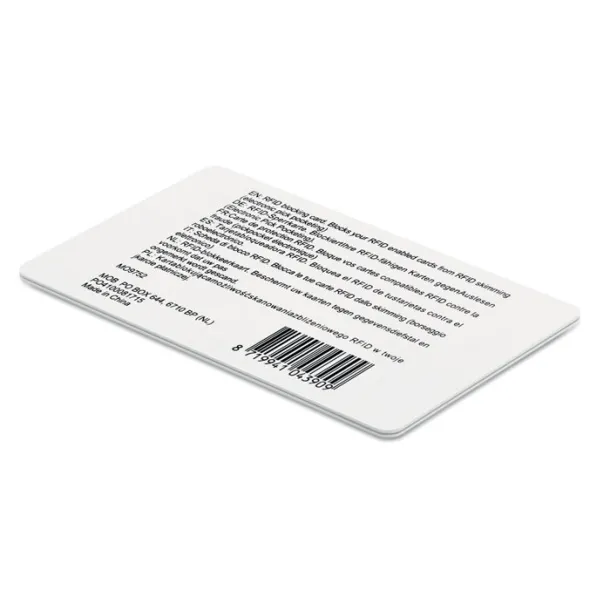 BLOCKING RFID blocking card White