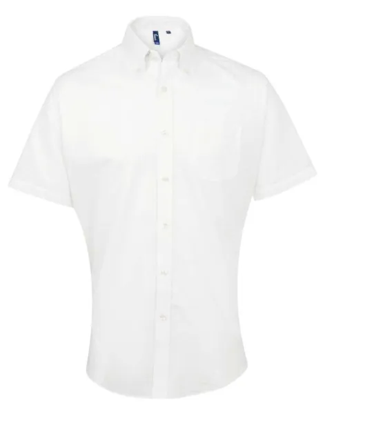  MEN’S SHORT SLEEVE SIGNATURE OXFORD SHIRT - Premier White