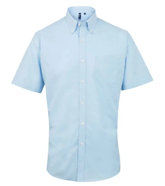  MEN’S SHORT SLEEVE SIGNATURE OXFORD SHIRT - Premier Light Blue