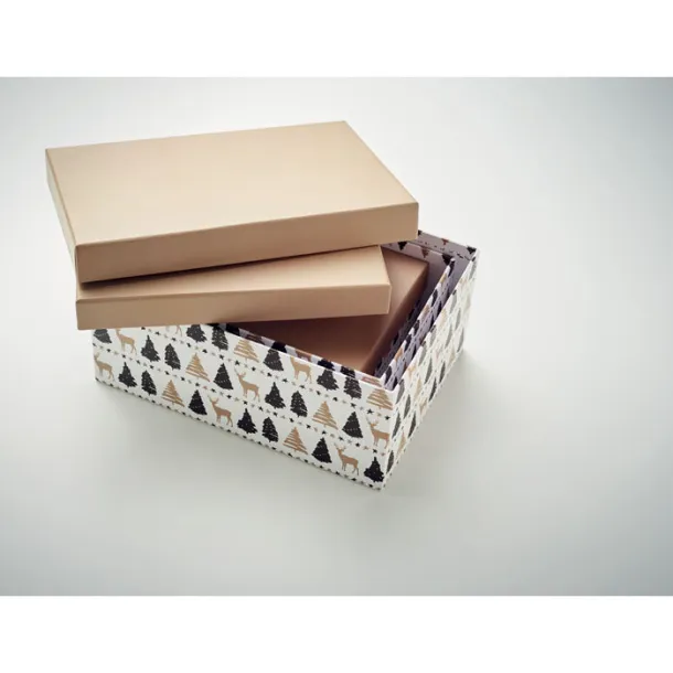 SURPRISE Set of 3 Christmas gift boxes Gold