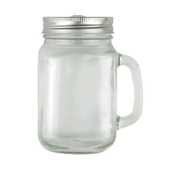  Drinking jar 480 ml with straw neutral