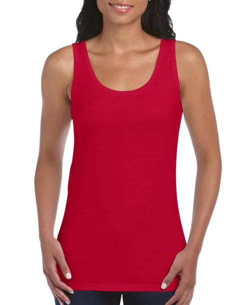 SOFTSTYLE® ženska majica bez rukava, 150 g/m2 - Gildan Cherry Red