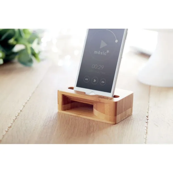 CARACOL Bamboo phone stand-amplifier Wood