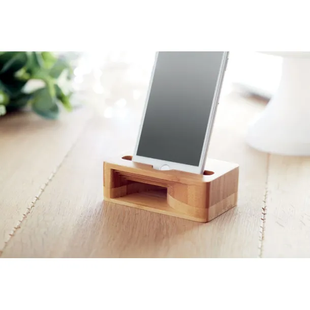 CARACOL Bamboo phone stand-amplifier Wood