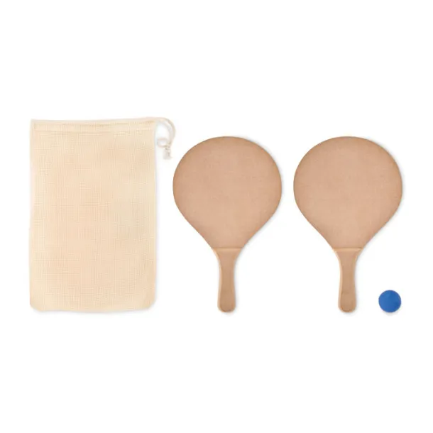 RAQUET Beach tennis set Wood