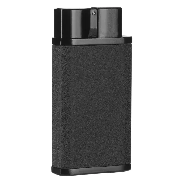 FLICKER Metal lighter with turbo flame Black