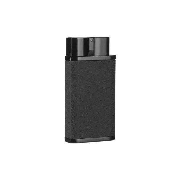 FLICKER Metal lighter with turbo flame Black