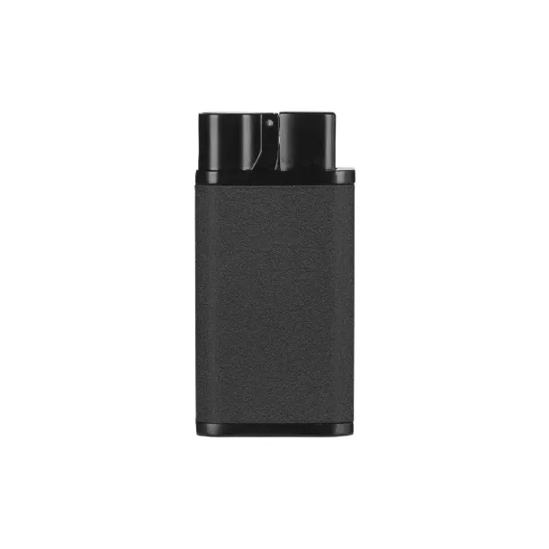 FLICKER Metal lighter with turbo flame Black