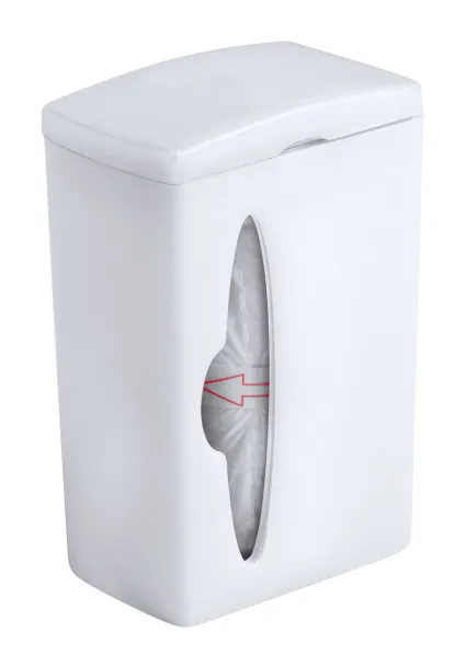 Bluck waste bag dispenser White