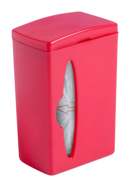 Bluck waste bag dispenser Red