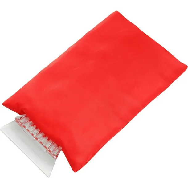  Ice scraper in glove red