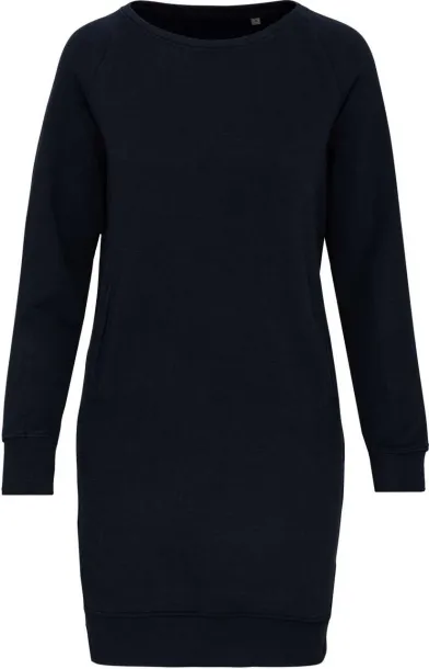  ORGANIC FLEECE LOUNGE DRESS - Kariban Navy