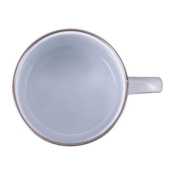 OLDIE Emajlirana šalica, 500 ml Bijela