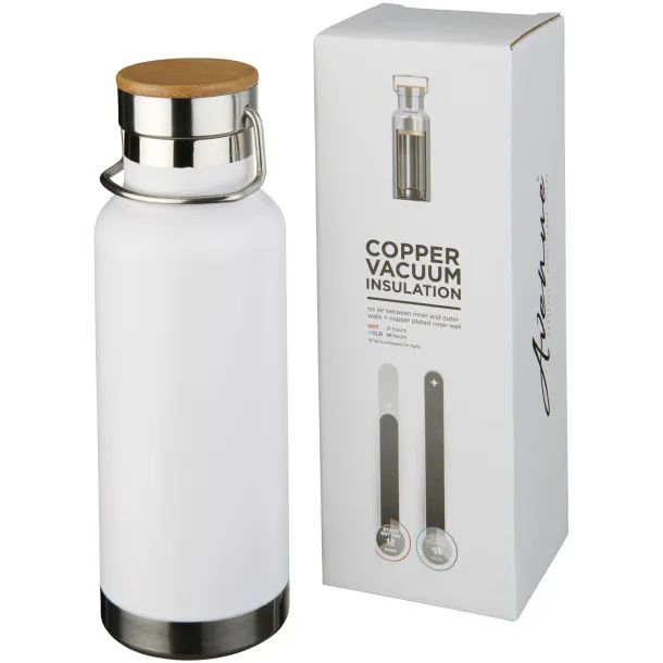 Thor 480 ml copper vacuum insulated sport bottle - Unbranded White