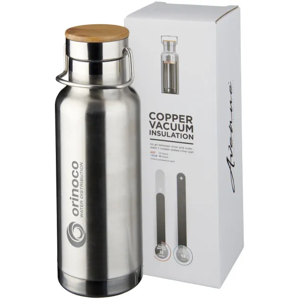 Thor 480 ml copper vacuum insulated sport bottle Silver