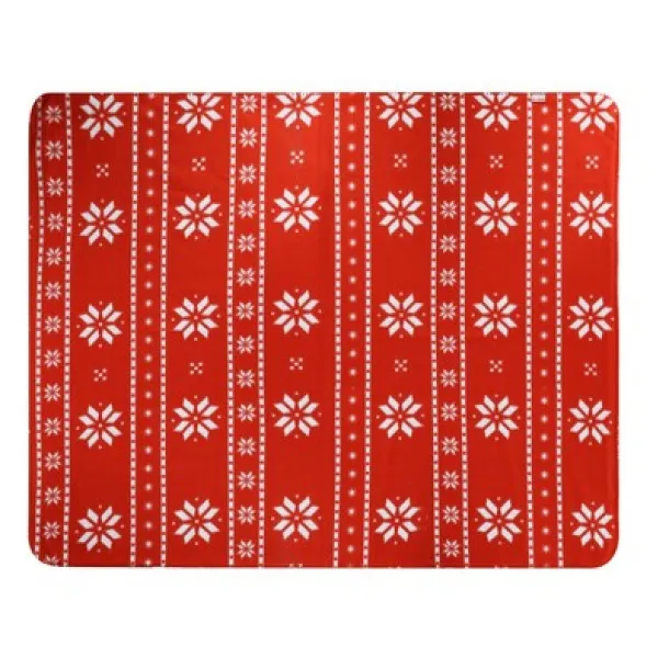  RPET blanket, Christmas pattern red